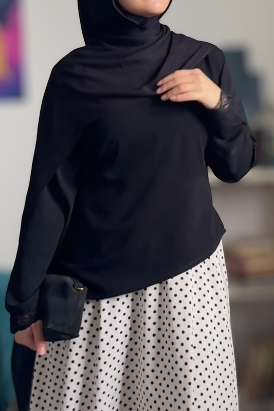 black blouse